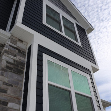 Navy blue exterior