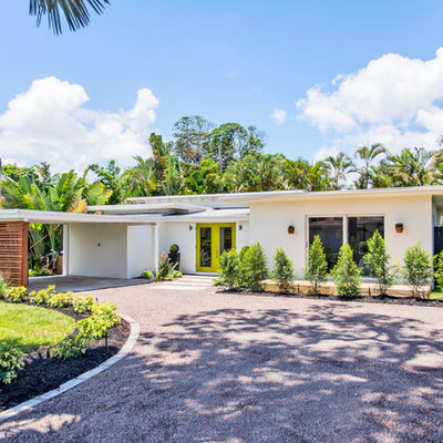 1960s one-story flat roof idea in Miami