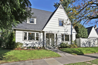 Inspiration for a timeless exterior home remodel in Portland