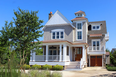 Example of a classic two-story exterior home design in Baltimore