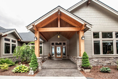 Inspiration for a craftsman exterior home remodel in Portland