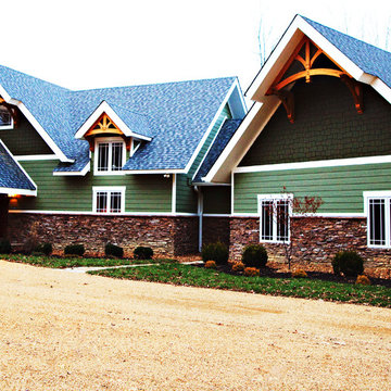 New Custom Timber Frame and SIPs Home in Tennessee