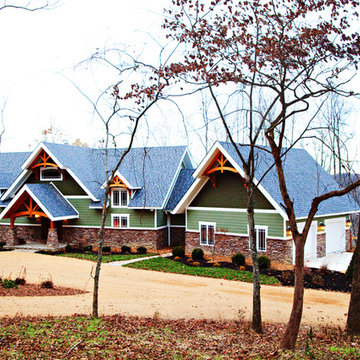New Custom Timber Frame and SIPs Home in Tennessee