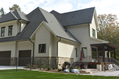 Inspiration for a french country exterior home remodel in Charlotte