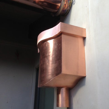 New Home in Palmdale Ca. First day Copper Half Round Gutter