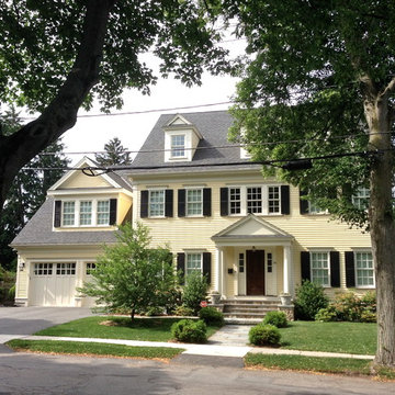 New Residence: Traditional Center Entry Home