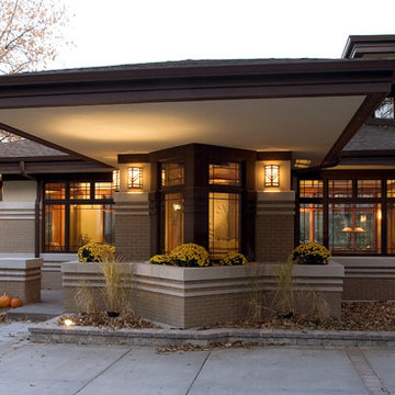New Prairie Style Home - Front Cantilever