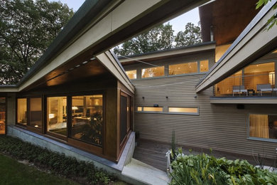 Inspiration for a contemporary exterior home remodel in Boston