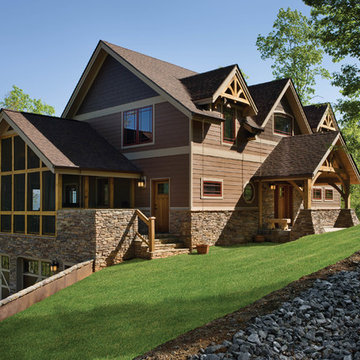 North Carolina Timber Frame Home - Exterior