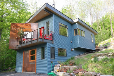 Contemporary exterior home idea in Burlington