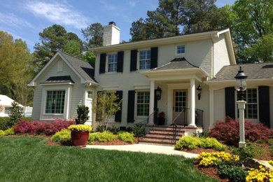 Inspiration for a timeless exterior home remodel in Raleigh