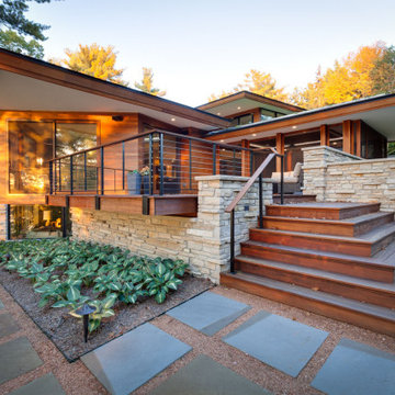 North Lake - Chenequa, WI - Modern Home with Lake View and Green Roof