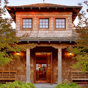 Elegant wood exterior home photo in San Francisco