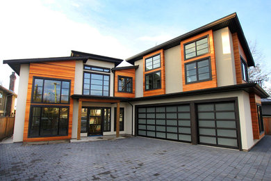 Inspiration for a contemporary exterior home remodel in Vancouver