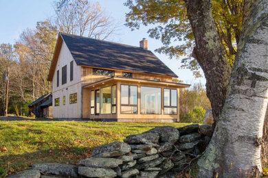 Inspiration for a country exterior home remodel in Boston