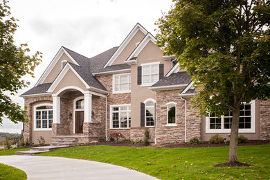 Example of an exterior home design in Other