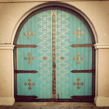 Old Spanish Style Doors, hand painted