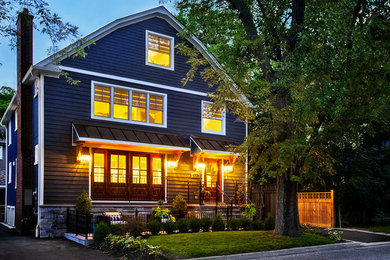 Inspiration for a craftsman exterior home remodel in Toronto