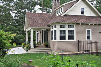 This is an example of a traditional house exterior in Boston.