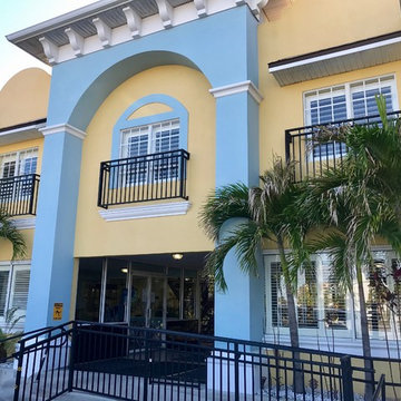 One of Clearwater's tropical hotels Hotel Sol of Redington Shores. We installed