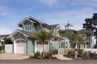 Example of a beach style exterior home design in Sacramento