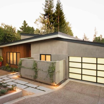 Opaque Glass Garage Door