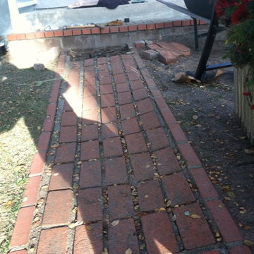 Original brick paver walkway