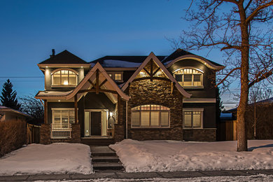 Craftsman exterior home idea in Calgary