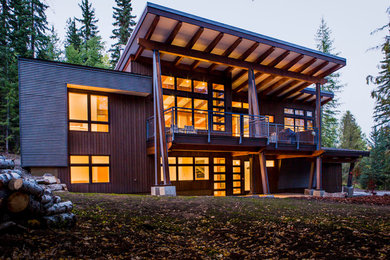 Example of a minimalist exterior home design in Vancouver