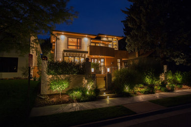 This is an example of a contemporary house exterior in Bridgeport.