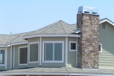 Example of a transitional exterior home design in San Luis Obispo