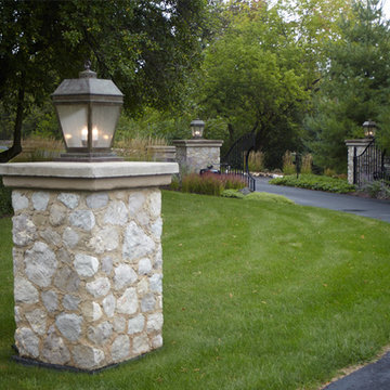 Outdoor Lighting for a New Traditional Country Estate