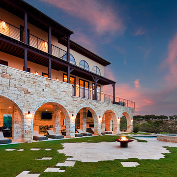 Outdoor living hill country views