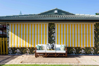 Design ideas for a world-inspired house exterior in Gold Coast - Tweed.