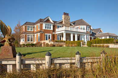 Example of an exterior home design in New York