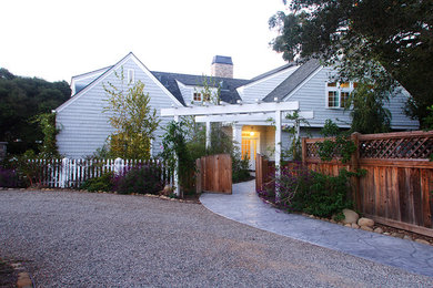Inspiration for a craftsman exterior home remodel in Santa Barbara