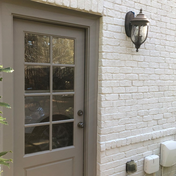 White Painted Brick Exterior Photos & Ideas Houzz