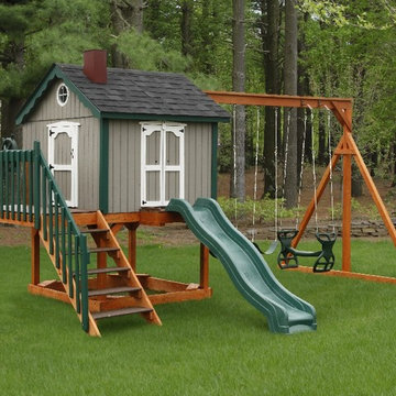 Painted Waterloo Structures Swing Sets