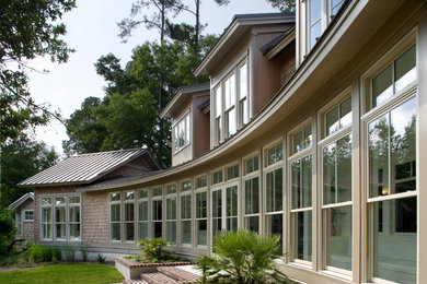 Contemporary exterior home idea in Atlanta