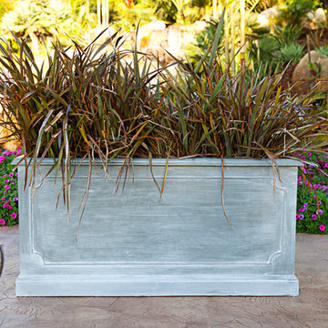 Paneled Rectangular Planter