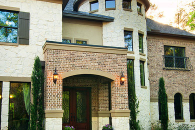 Traditional house exterior in Houston.