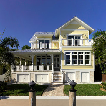 Pass-a-Grille Intercoastal Home rear elevation