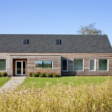 Transitional House Exterior by ZeroEnergy Design