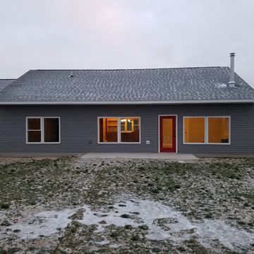 Passive solar overhang and window