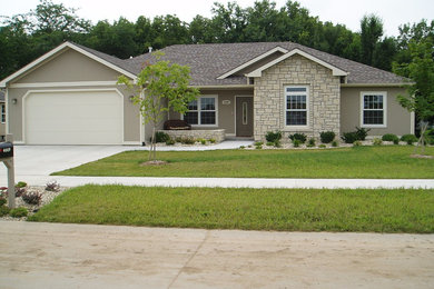 Example of an exterior home design in Other