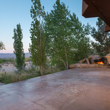 Patio & fireplace