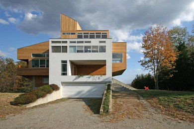 Trendy exterior home photo in New York