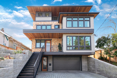 Trendy exterior home photo in Seattle