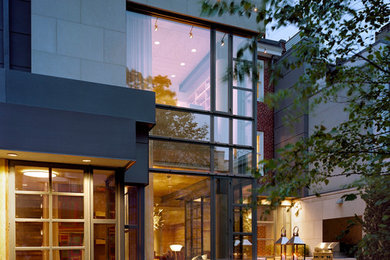 Inspiration for a large contemporary exterior home remodel in Philadelphia