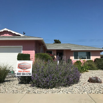Pink Exterior Painting Project
